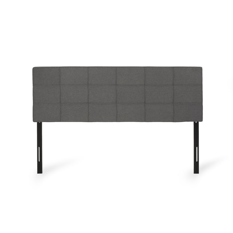 Irick Upholstered Headboard, King/California King, Charcoal Gray