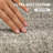 6x9 Washable Living Room Rug, Soft Scalloped Design, Non-Slip, Low Pile Neutral Carpet for Bedroom, Office, Foldable, Taupe-1693521120