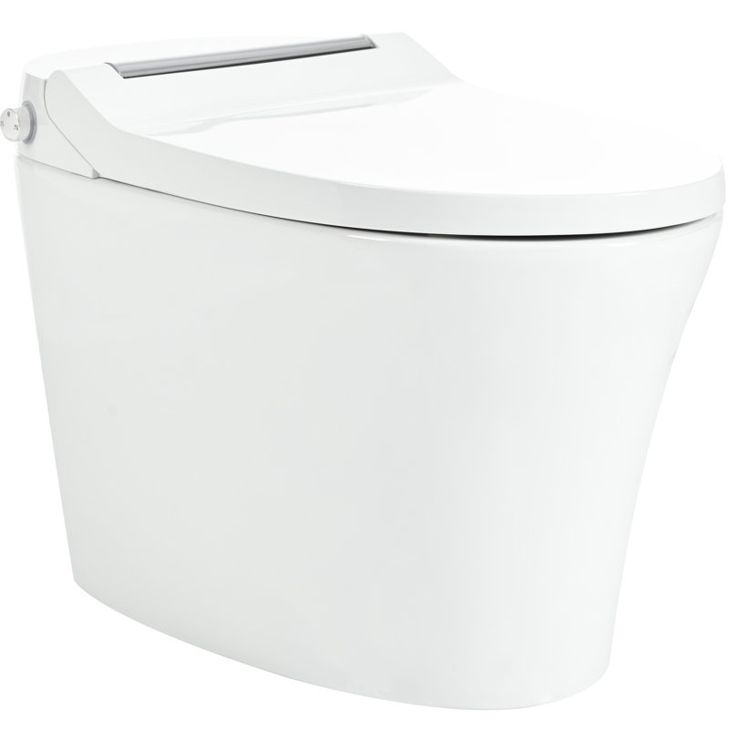 Toilette en céramique moderne avec siège à température réglable et matériau de chasse d'eau automatique