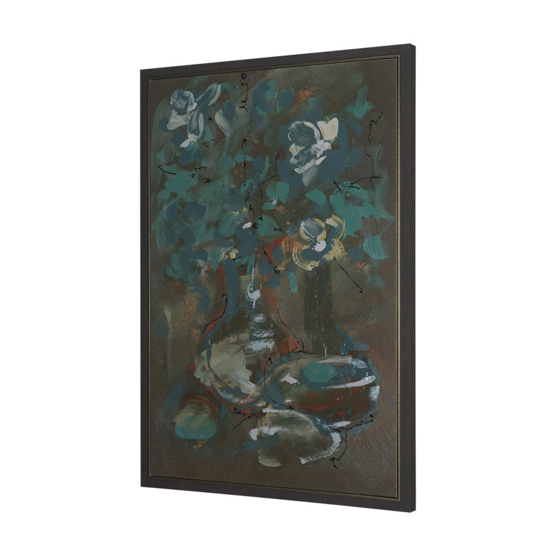 Graphite Sensation I By  Studio A Hand Embellished Textured Framed Canvas
