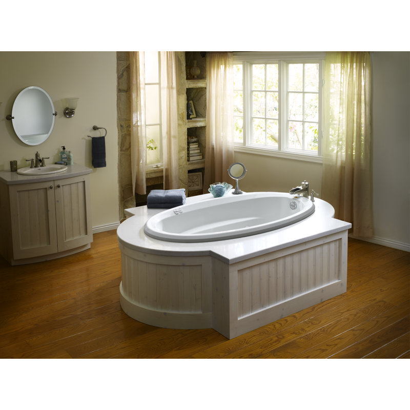 Signature® 60" x 42" Drop In Bathtub, White, Left, No