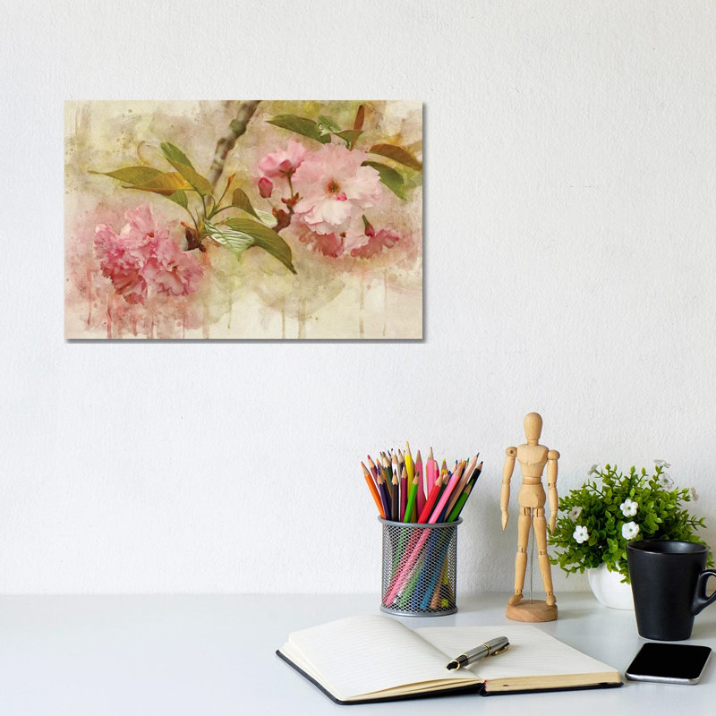 Blossom Elegance II 1 Piece Wrapped Canvas Painting, 20.32 cm H x 30.48 cm W