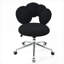 Fauteuil d'appoint pivotant à hauteur réglable noir profond pour bureau à domicile et bureau-266524947
