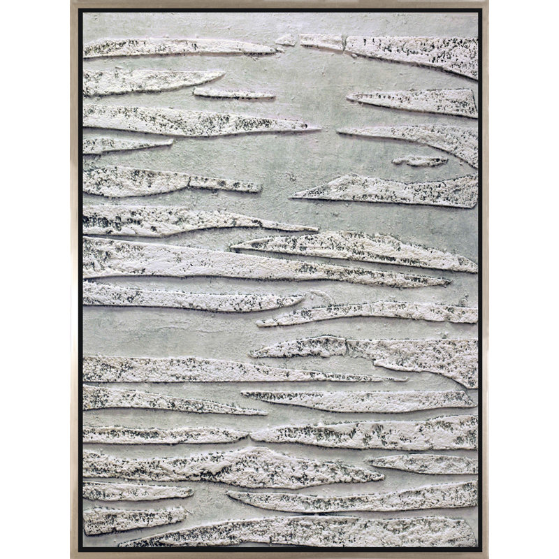 Fissures In Ice Painting, 48" H x 36" W
