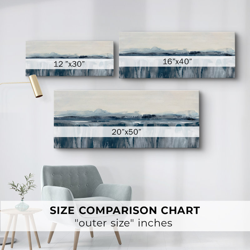 Aube Shandelee - Toile tendue avec châssis - Prêt à accrocher, H 12 po x l 30 po