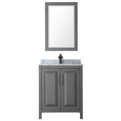 Ensemble de meuble-lavabo simple l 30 po avec miroir Daria