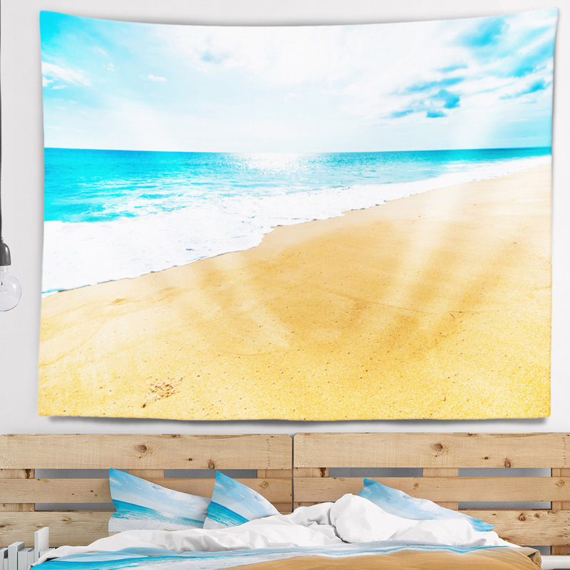 Tapisserie Serene Beach and Sun, H 68 po x l 80 po