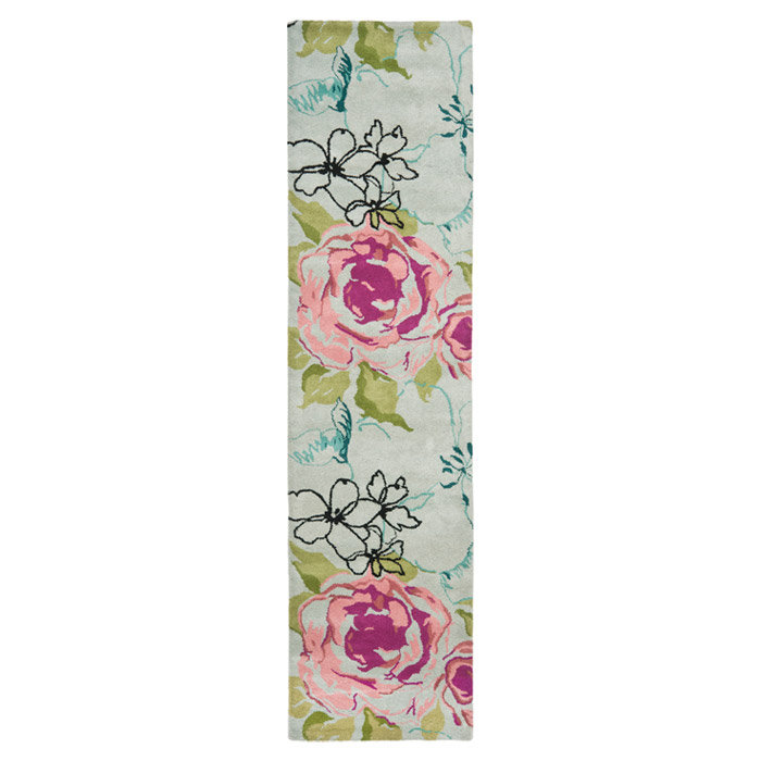 Matthews Hand Tufted Wool Floral Rug