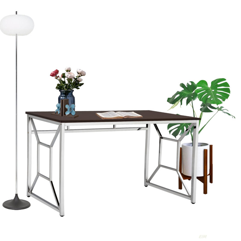 Martha Office Workspace Desk MDF/Chrome(Desk)