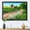Paysage avec une route pittoresque - reproduction sur toile