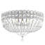 Petit Crystal Deluxe 5 Light 12in x 8in Flush Mount in Silver with Clear Radiance Crystals-312241332-312241333