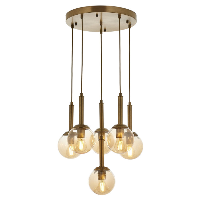 Luminaire suspendu sphère 6 lumières