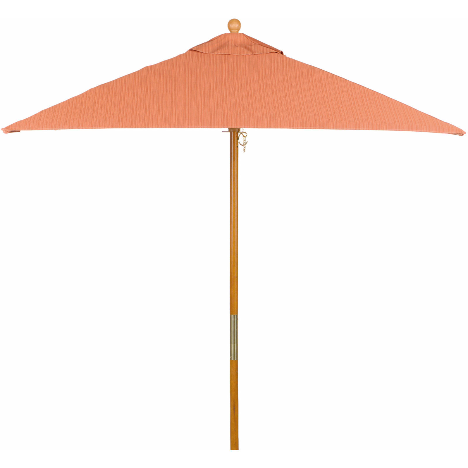 72" Square Market SunbUmbrella, Dupione Papaya