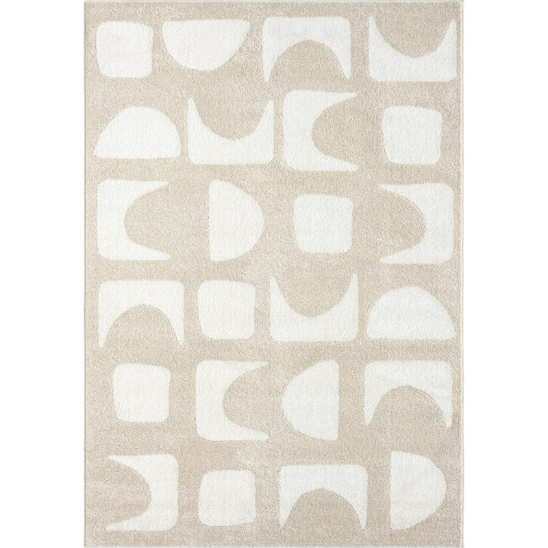 Tapis géométrique moderne Mailiah Abani Rugs Nuevo NUE220A, Rectangle 4 pi x 6 pi