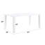 Pagan White High Gloss Finish Dining Table