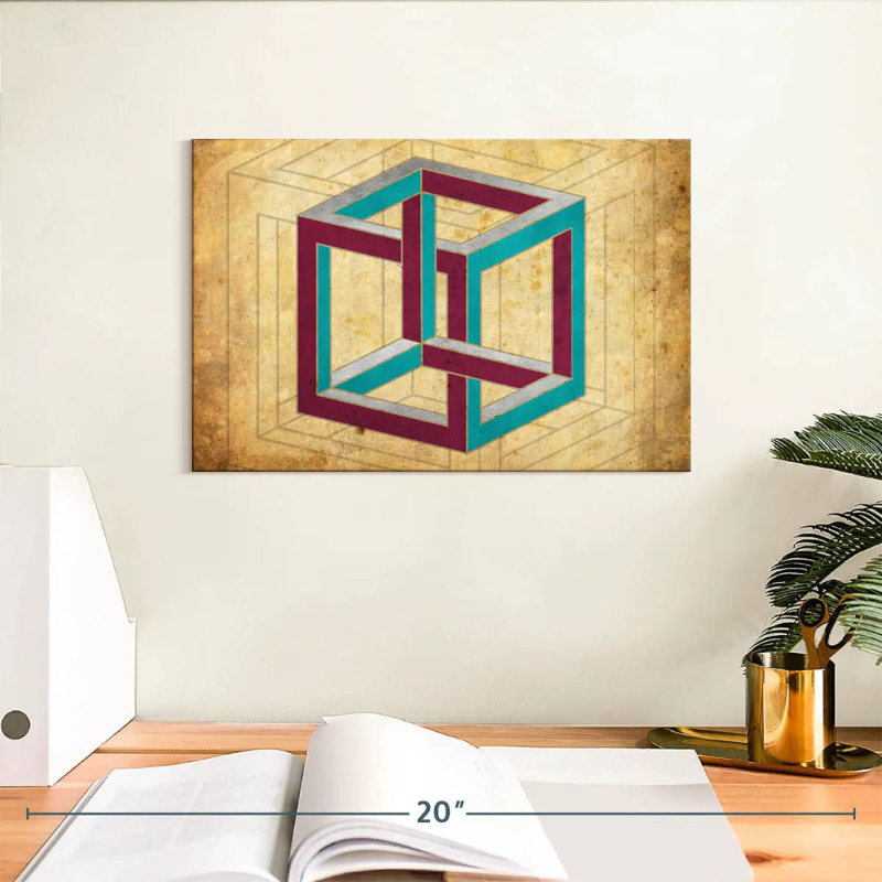 Avery Geometric Cube Illusion