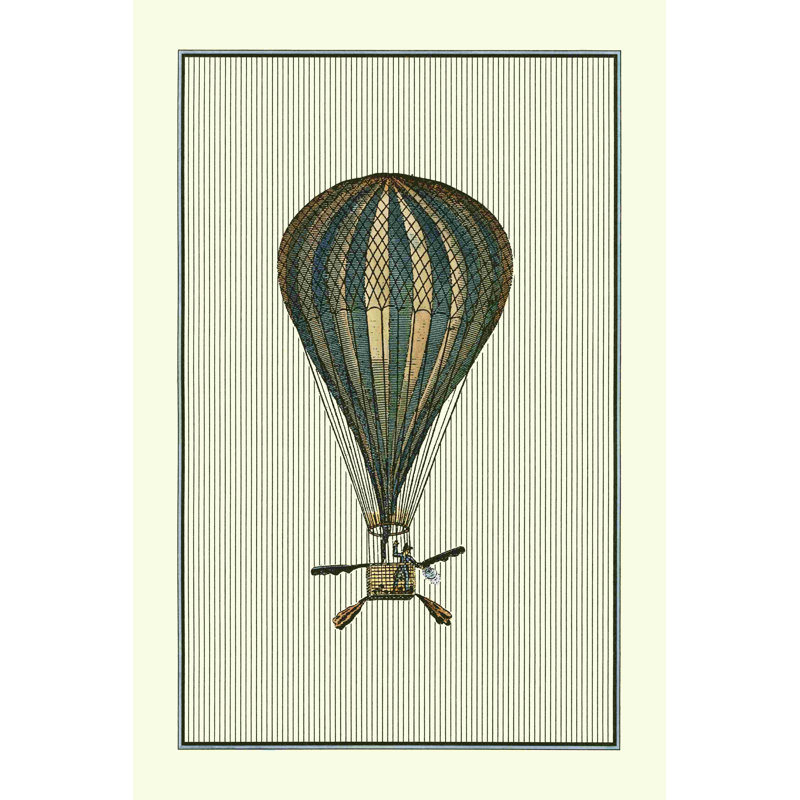 Montgolfière rétro II, H 18 po x l 12 po