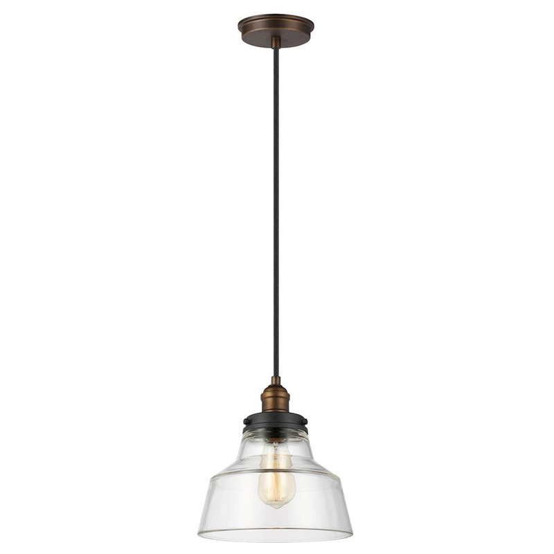 Llewellyn 1 - Light Dome Pendant, Aged Brass