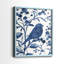 «Bluebird Silhouette I», reproduction encadrée de qualité supérieure - prête à être accrochée - aucun clou requis - aucun clou requis-1378421443-1378421470