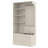 Multifunctional L-Shaped Hall Cabinet with Storage & 4 Hooks – Living Room, Kitchen, Entryway 2-in-1,antique Beige-1902749271