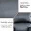 Fauteuil inclinable manuel standard en similicuir de 38,5 po Azuredee-1075171785