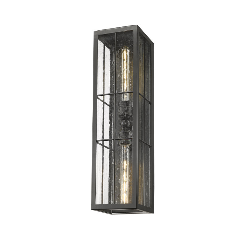 Applique murale d'extérieur 2 lumières Deebora, H 23,5 po x l 6 po x P 6,5 po