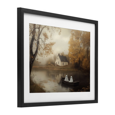 Automne, fantômes, promenade sous-marine encadrée sous verre, design par Arlington Prints