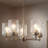 Winslow 5-Light Brushed Nickel Chandelier with Clear Seeded Glass Shades-1256752906