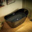 Baignoire de trempage autoportante en acrylique à double fond antidérapant 59 po x 28,75 po Vital-681106052-779439552