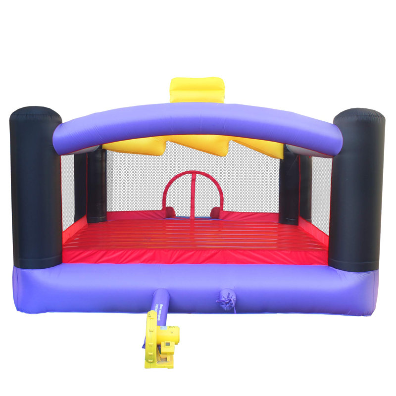 Multicolored Inflatable Bounce House with Slide and Air Blower