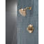 Ensemble de robinet de douche à fonction unique Delta, ensemble de garniture de douche avec pomme de douche H2Okinetic et valve-84420491