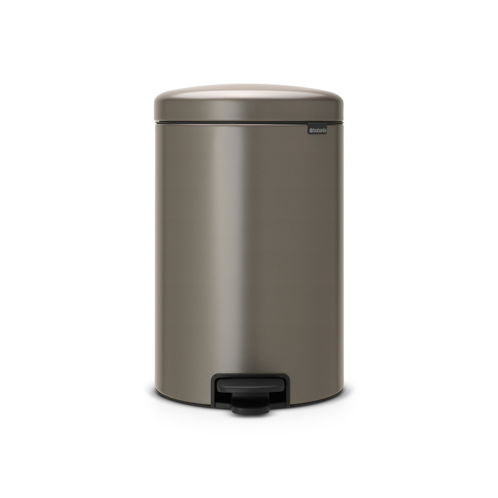 Brabantia Newicon 5.3gal Step-On Can, Platinum