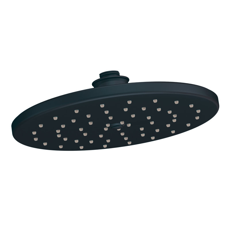 Waterhill Rain Fixed Shower Head with Immersion, Wrought Iron