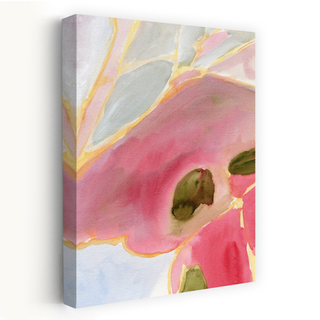 Contemporary Art Abstract Colorful Contemporary Rose Bush Nature Plant Wall Art