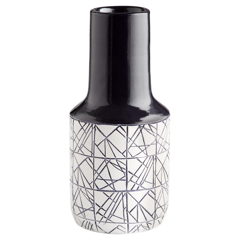 Dark Zenith Table Vase 1, 15.75" H x7" W x7" D