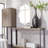 Vreny Glass Frame Scalloped Wall Mirror