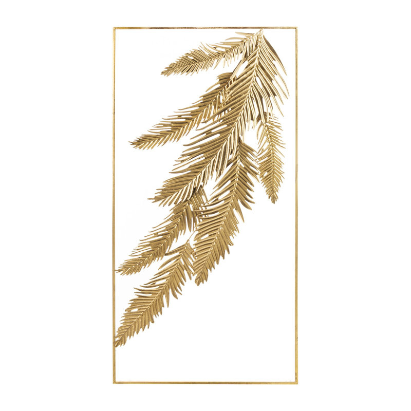 Coastal Plants & Flowers Wall Decor on Metal