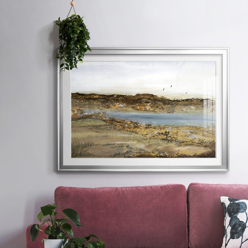Retraite à l'intérieur, H 30 po x l 44 po x P 1,5 po, Argent argent