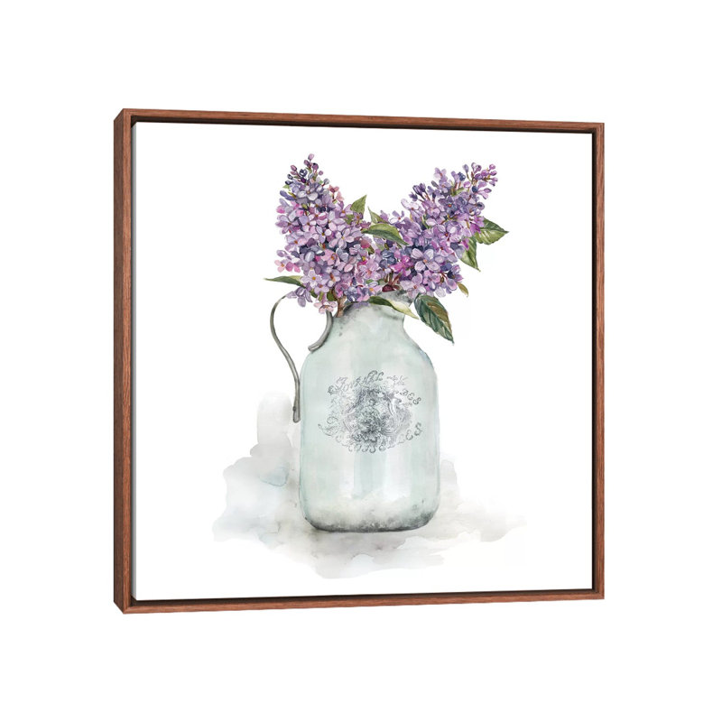 « Français LILACS » par Carol Robinson, reproduction d’art, H 26 po x l 26 po x P 1,5 po, Aucun mat