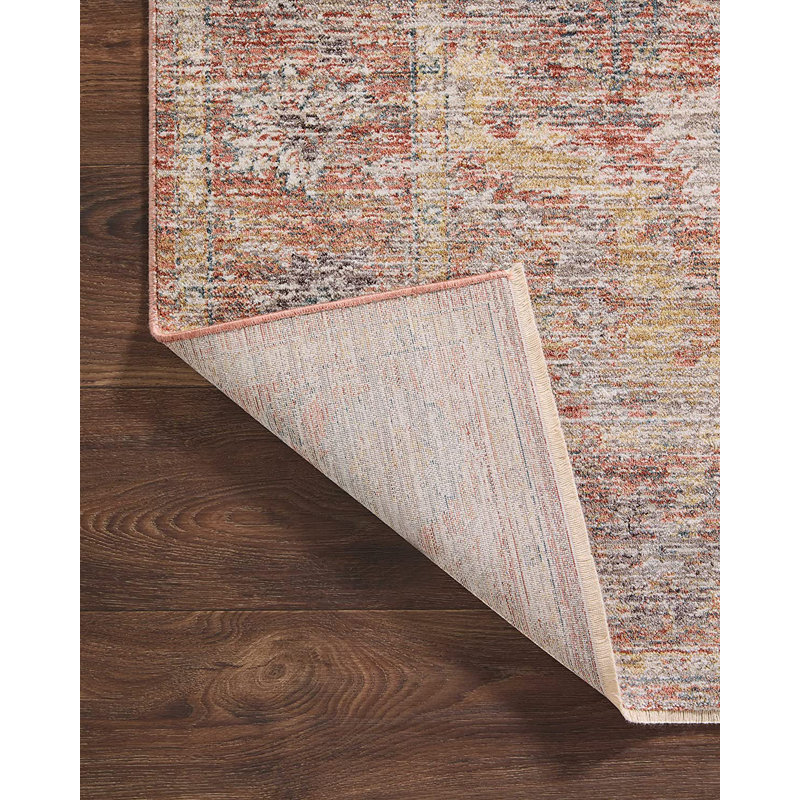 Sunset Multi Floral 5' x 7' Synthetic Area Rug