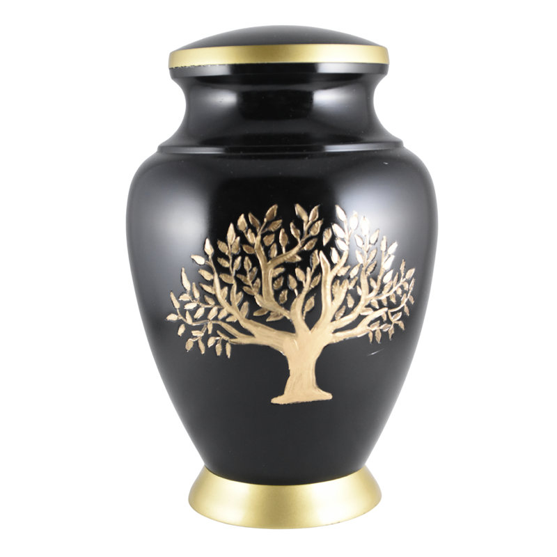 Runkel Tree of Life Urn, Black