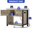 Support d'aquarium 3 en 1 compact avec rangement intégré et prises de courant-268967515