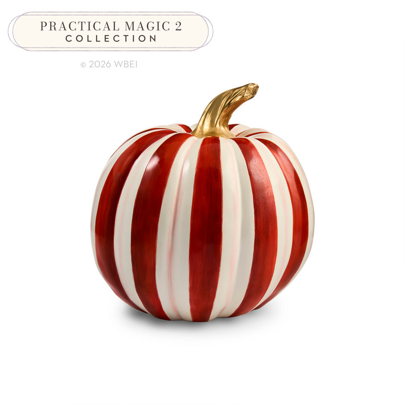 Paprika Stripe Medium Pumpkin, Red