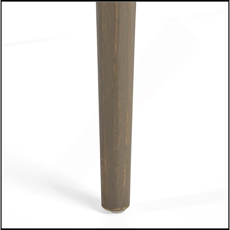 Table basse d'extérieur en bois d'acacia gris durable avec une finition résistante aux intempéries et un design moderne, parfaite pour la terrasse et le jardin