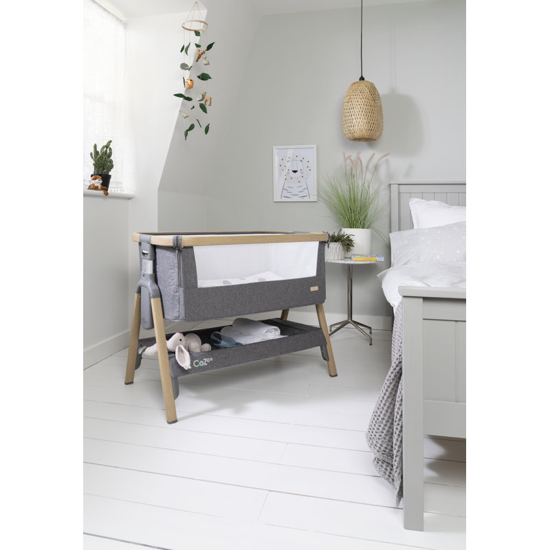 Tutti Bambini CoZee Bedside Crib, Charcoal
