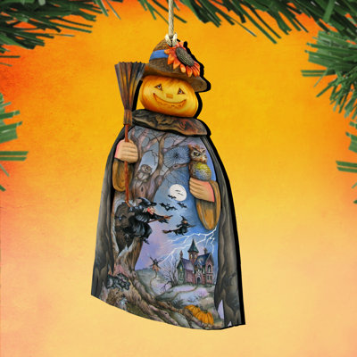 5'' Handmade Wood Shatterproof Holiday Shaped Ornament