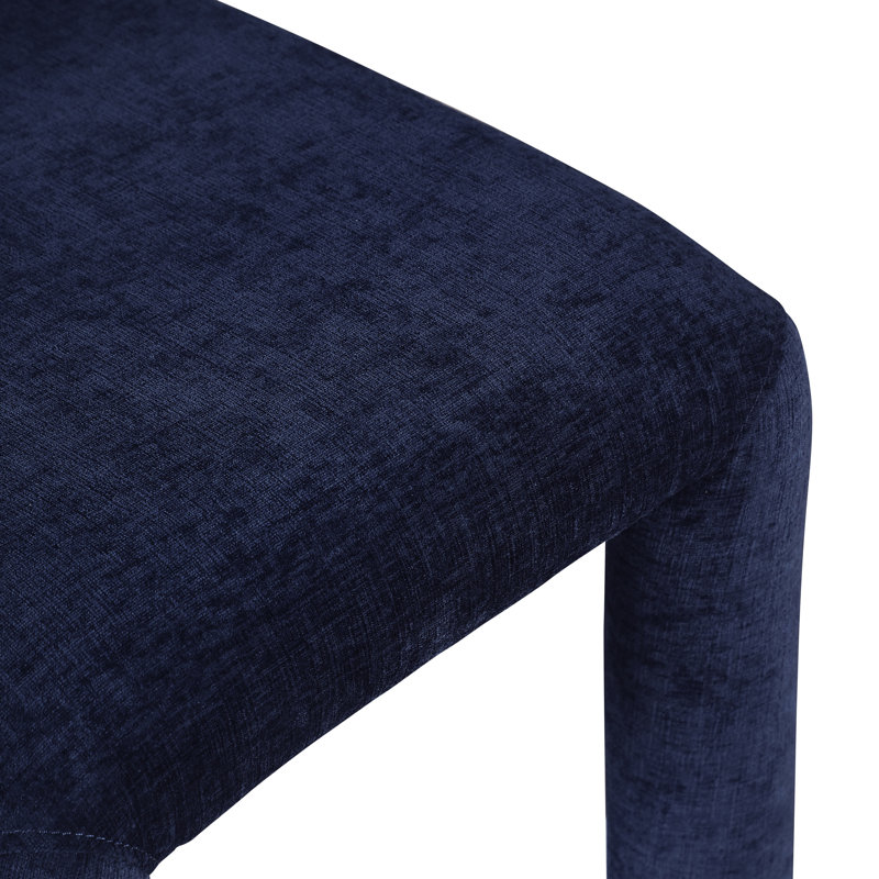 Chaise Greco, Marine, Tissu chenille