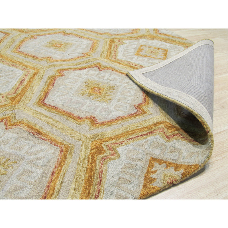 Tapis vert touffeté à la main ARC, Rectangle de 5 pi x 8 pi