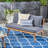 Modern Outdoor With Gray Padding And Mid-Century Fabric Seat Cushion