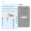 Table de camping pliante avec plateau en PEHD et structure en acier inoxydable-1513980736